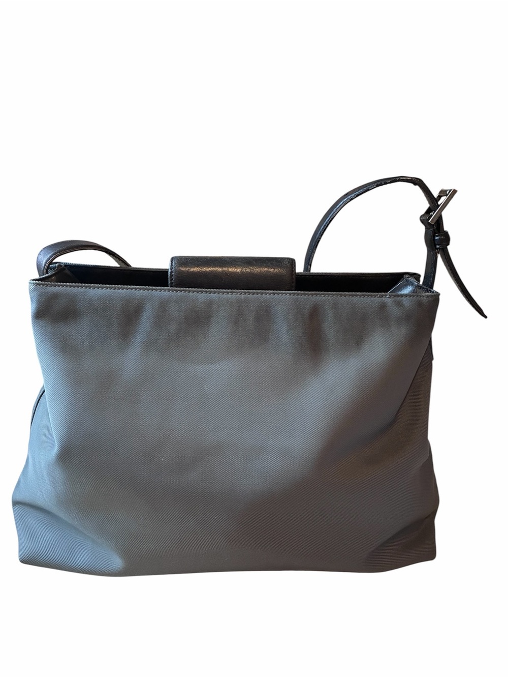 COACH ‘MERCER’ VINTAGE 1999 Gray Women's Canvas/Leather Satchel #7412 W/Dustbag - Picture 4 of 13